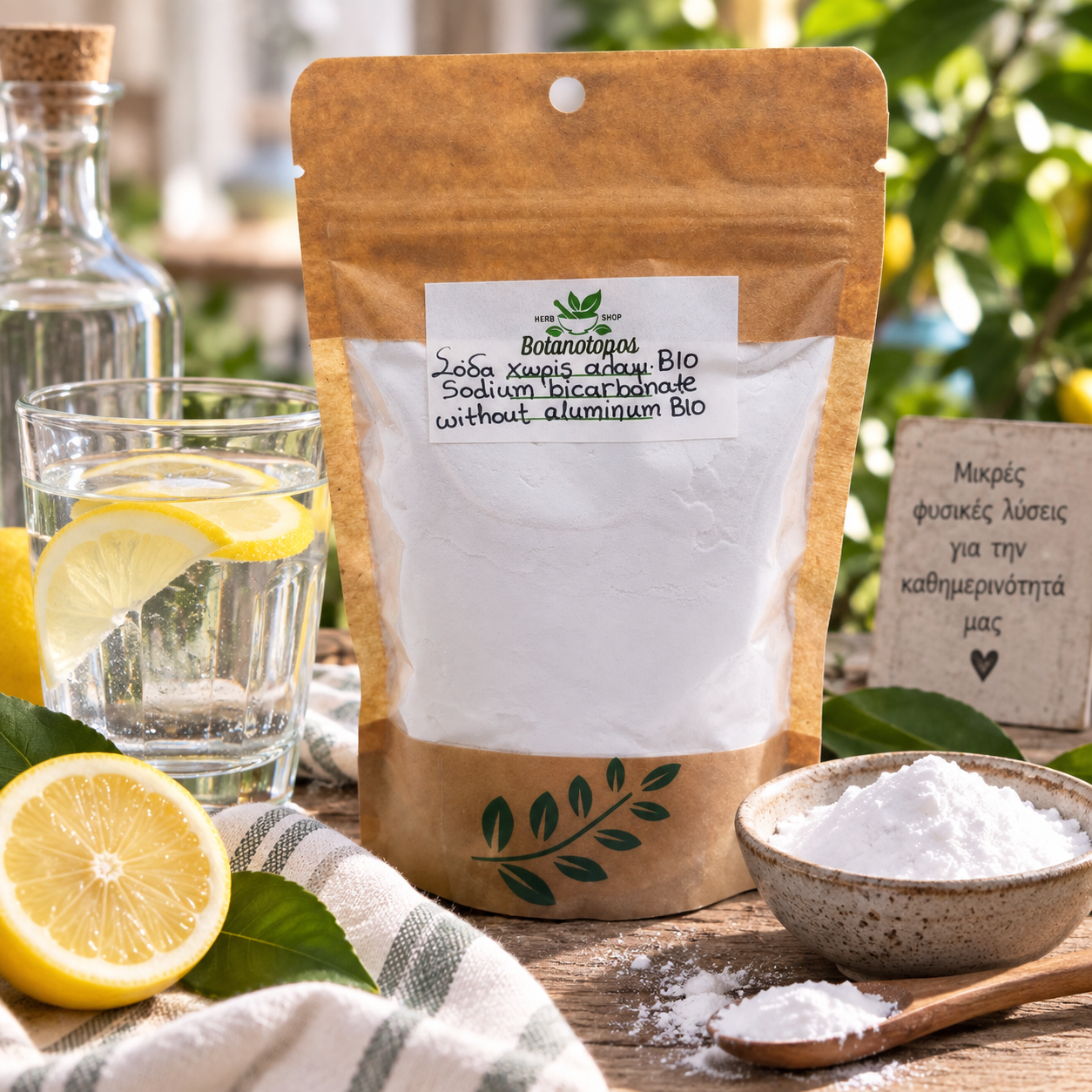 Μαγειρική Σόδα Χωρίς Αλουμίνιο BIO – Organic Aluminium-Free Baking Soda